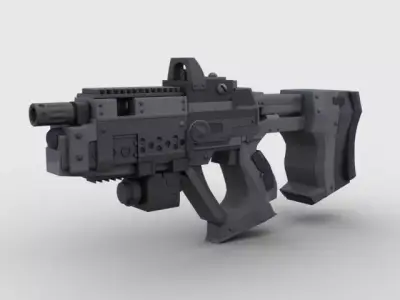 Sci Fi Gun 01  3D model