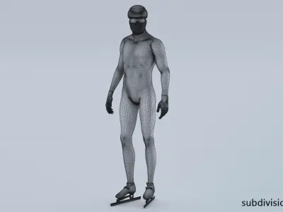  Speed Skater Short Track Animated HQ 001 Editorial License 