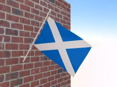 Flag of Scotland 3D model