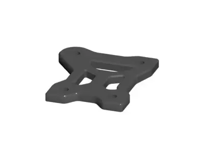 Replacement part IF556 Center Diff Plate for Kyosho MP10e MP10Te 3D print model