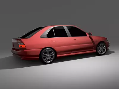 Proton Wira 2001 3D model
