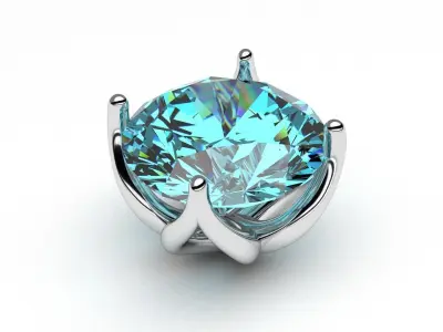 A package of solitaire ring heads engagement 4 prong printable 3D print model purchase