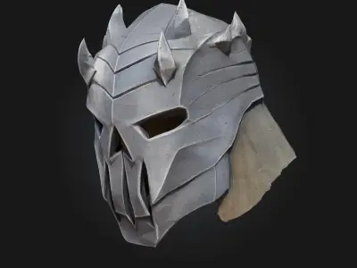 Warrior Dreadhelm  3D Model of Fearsome Battle Armor 3D model