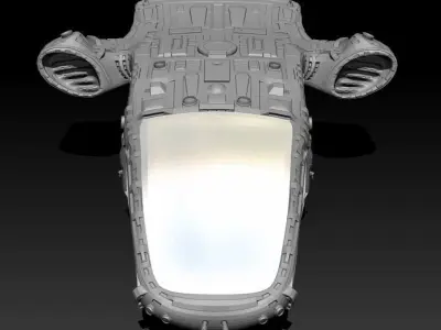 Space Freighter 3D model