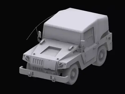 Gundam EF Jeep model 3D model