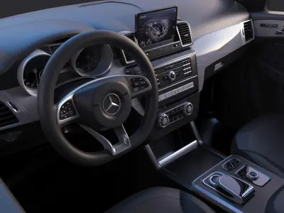 Interior Mercedes gle 250 (LOW detail) 3D model