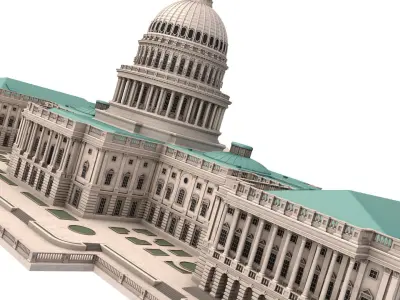 United States Capitol 3D model purchase