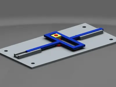 Scotch Yoke Mechanism 3D model