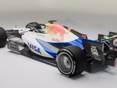 Visa Cash App RB team F1 2026 car        VCARB 03 3D model