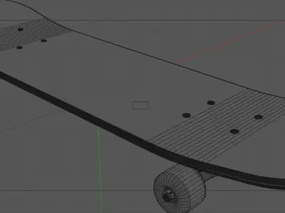 skateboard octane cinema4d 3D model