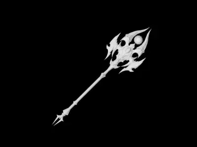 Succubus Scepter Low-poly 3D model
