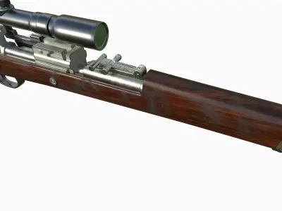 Old rifle  3D model