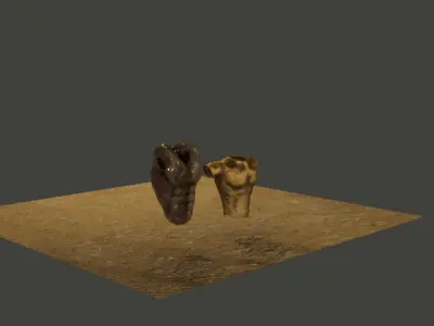 Antic Assets Pack  Free low-poly 3D model