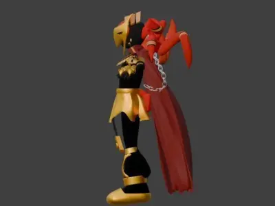 Robot man Low-poly 3D model purchase