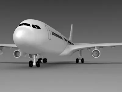 Airbus 340 - 300 3D model