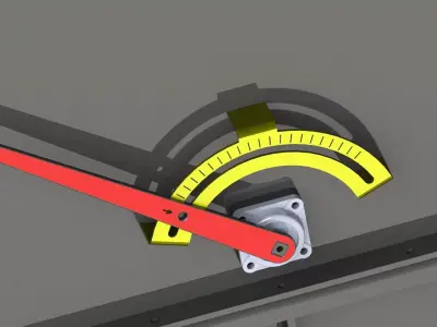 500x6000 mm double discharge screw conveyor 3D model