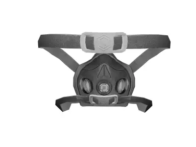 Game Ready Respirator Gas Mask Low-poly 3D model