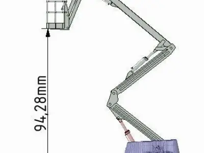 Boom Lift Typ B 3D print model