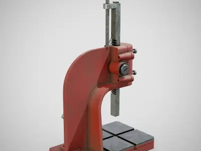 Precision Bench Press - Generic 01 Used Low-poly 3D model
