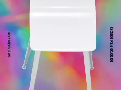 SAUCED Barstool 01 - Game Ready Low-poly 3D model