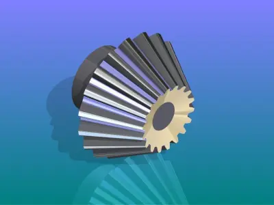 TutorialMaking a Bevel Gear in Catia V5 Free 3D model