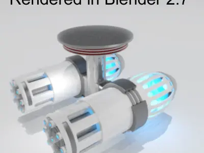 Plasma Chaingun 3D model