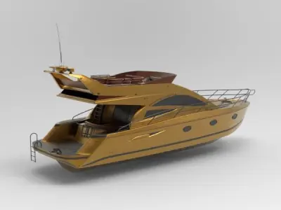 yacht 3D model 11