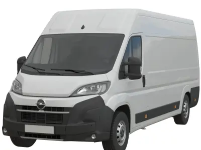 2024 Opel Movano  L4H2 Detailed interior 3D model