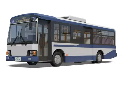 transit bus 3D model purchase