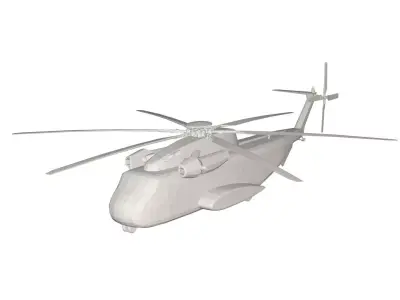 Military Helicopter concept 3D model
