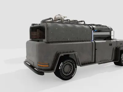 Vehicles Low-poly 3D model