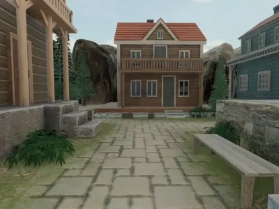 Rustic Town 3D model