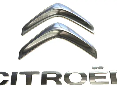 citroen logo 3D model