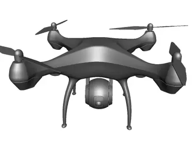 Quadcopter Drone 3D model get