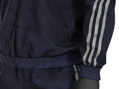 Tactical Sportswear Tracksuit Low-poly 3D model