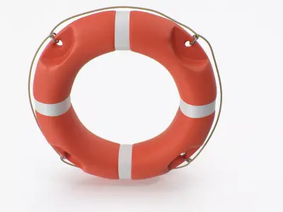 Lifebuoy lifeguard ring 3D model