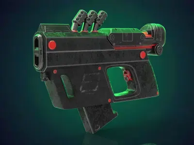 sci-fi Hand gun 3D model