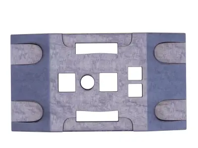 Traffic Barrier Base Weight 3D model