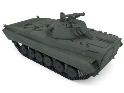 BMP-2 military tank 3D model
