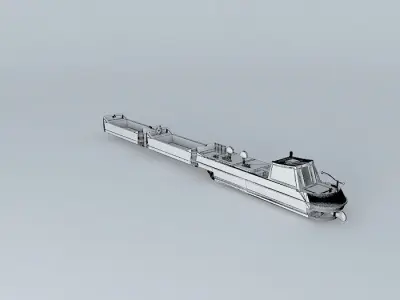 NarrowBoat Mylyn Buttie Pusher British WaterWays Free 3D model