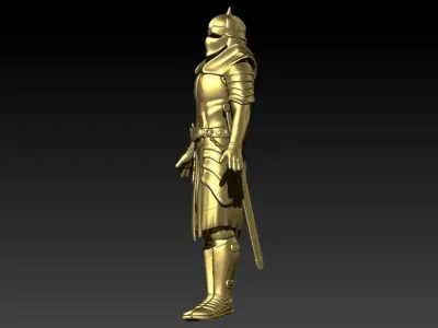 Knight in Shining Armour Pendant 3D print model purchase