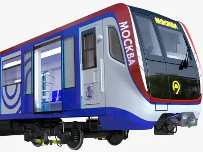 Russian subway cars 3D Model Pack