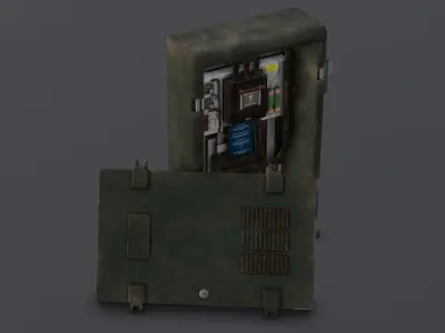 Electric Box 3D Model  Low-poly 3D model