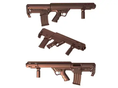 Black Aces Bullpup 12 Gauge 3D print model