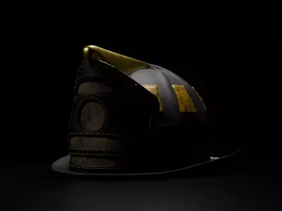  High detailed Fire Helmet  3D model