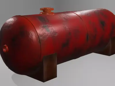 Low Poly Game-Ready LGP Tank Free low-poly 3D model