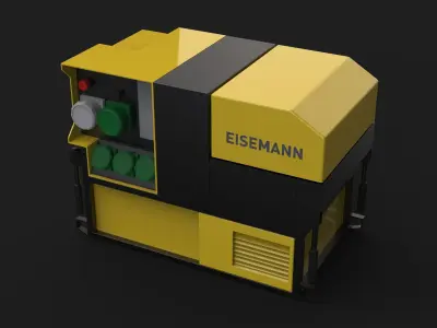 Eisemann Cube Emergency Generator Low-poly 3D model