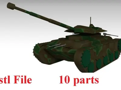 Military Tank 3D print model