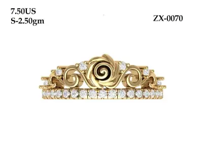 Antique Wedding Band 3D print model