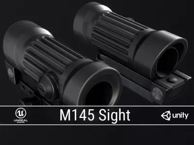 PBR M145 Sight Low-poly 3D model